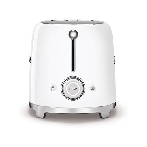 Smeg 50's Style Retro 2 Slice Toaster - Glossy White (Photo: 3)